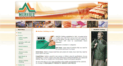 Desktop Screenshot of meritexcloth.com