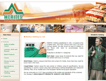 Tablet Screenshot of meritexcloth.com